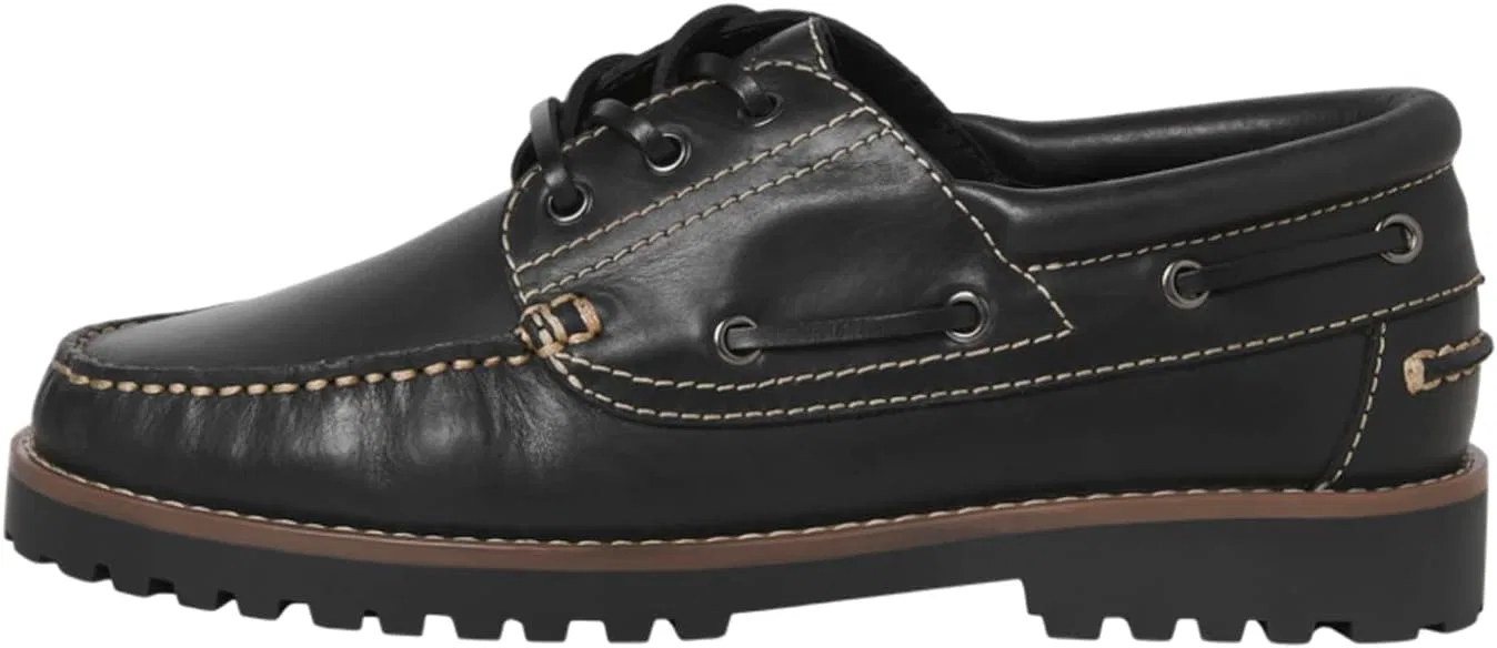 Мужские кожаные мокасины JACK & JONES Jfwbrooklyn, Black