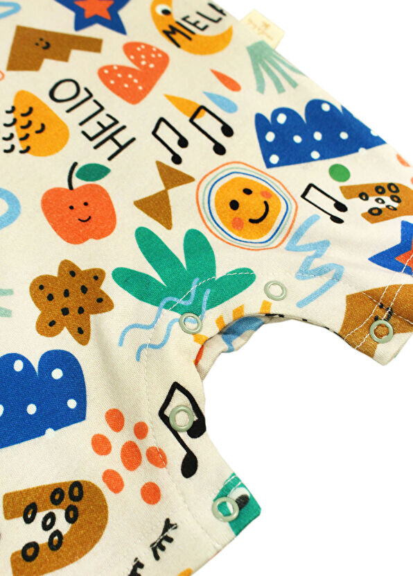 Легкий комбинезон для малышей Happy Doodles Miela Kids, бежевый — фото 3