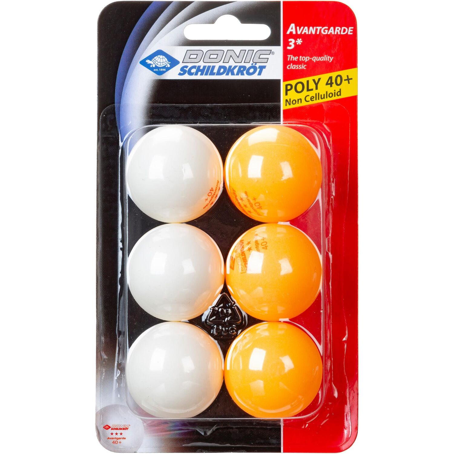 

Donic-Schildkröt Мяч 'Poly' в оранжевом и белом цветах