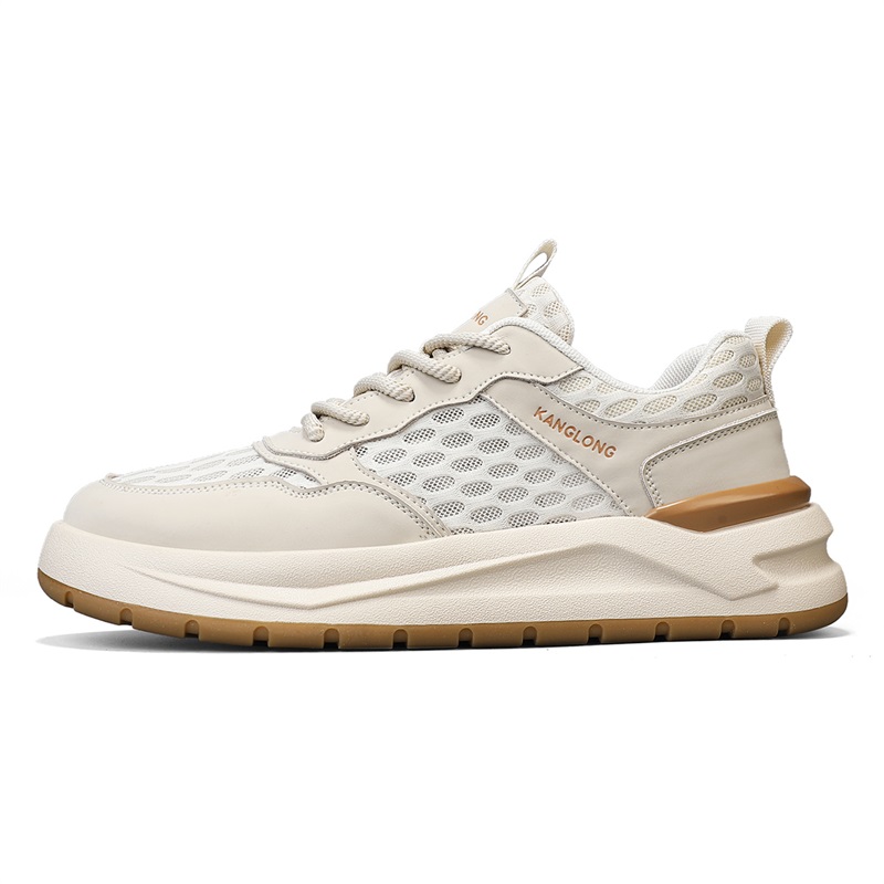 

Нескользящие легкие низкие повседневные туфли для мужчин KANGLONG, Gravel Beige