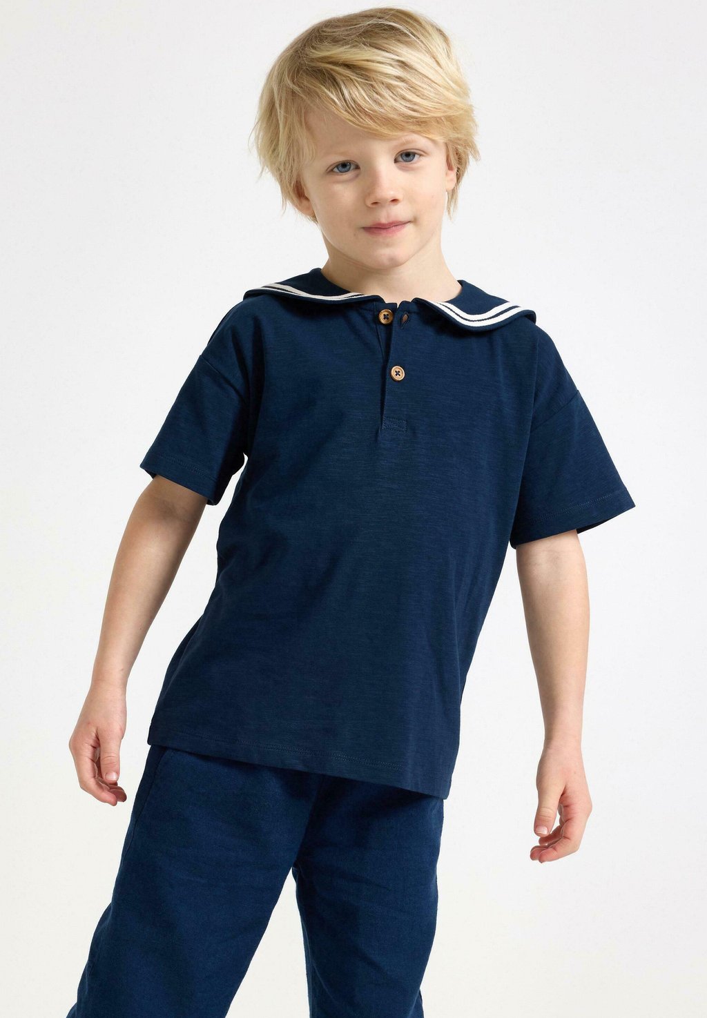 

Поло SAILOR COLLAR Lindex, темно-синий