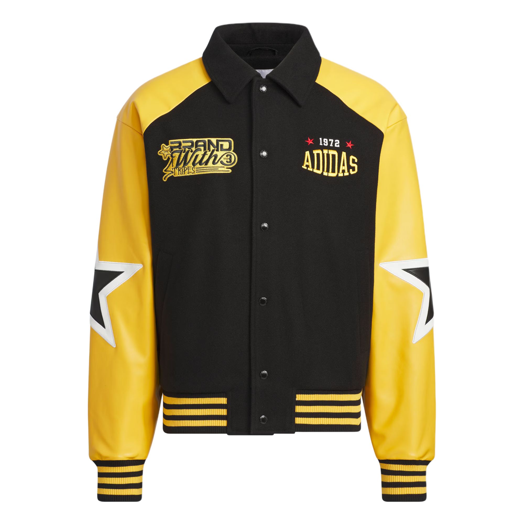 Adidas Originals Унисекс куртка черная с мягким желтым, Black/Soft Yellow — фото 3