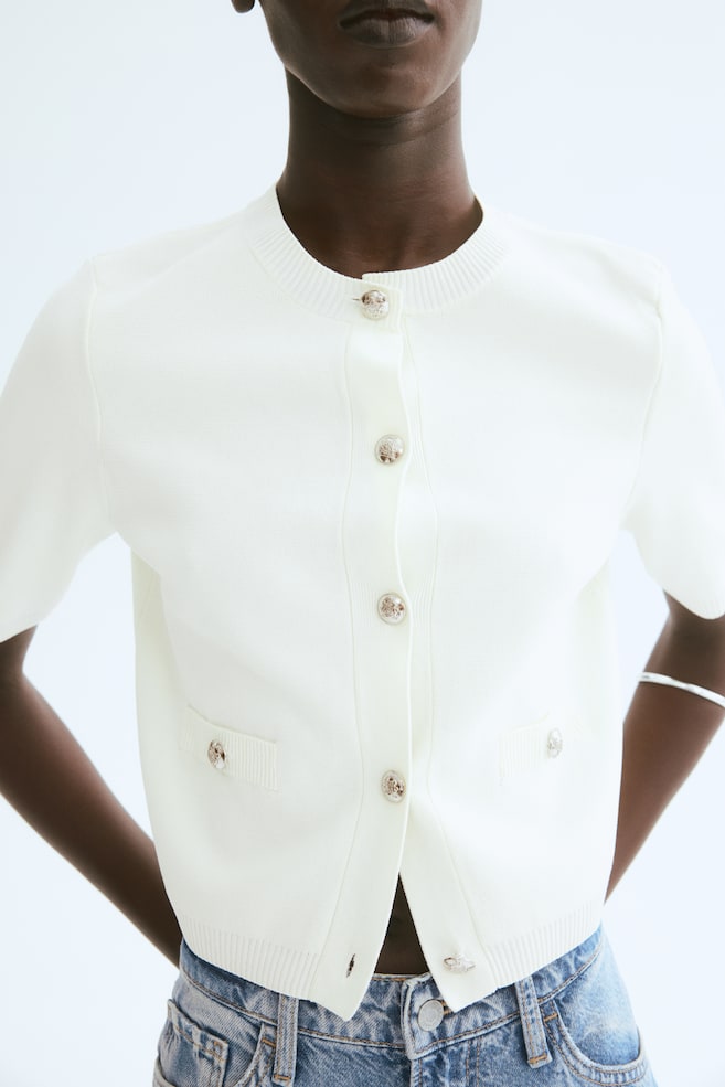 

Кардиган тонкой вязки H&M, белый