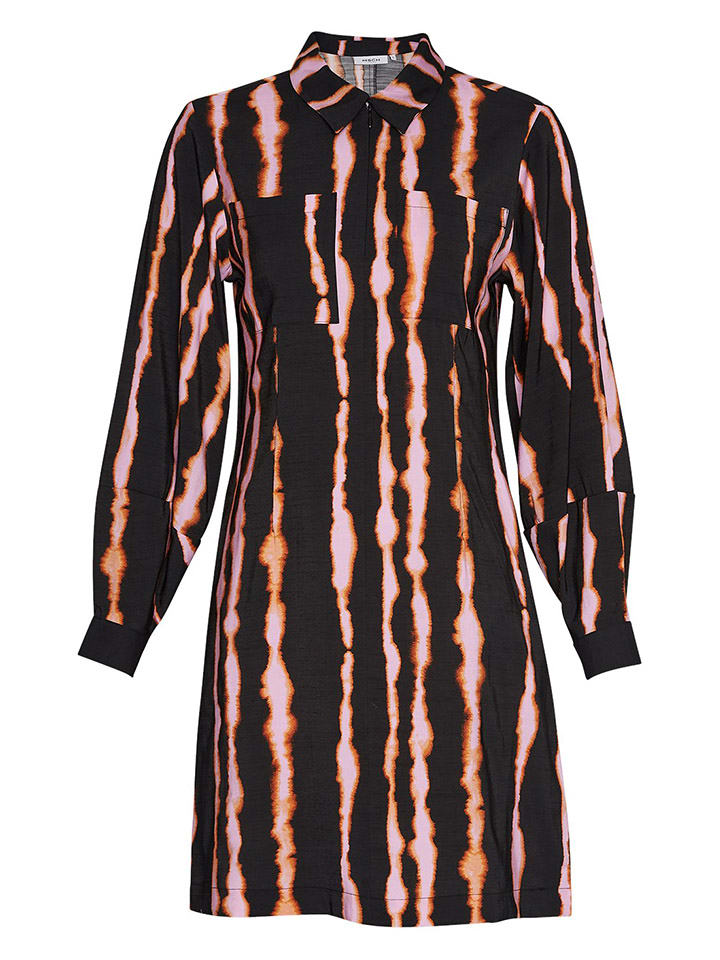 

Короткое платье MOSS COPENHAGEN, цвет schwarz/rosa
