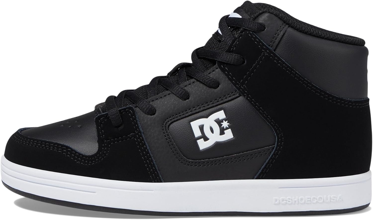 Кроссовки DC Shoes Girls DC Unisex-Child Manual V Hi для скейтборда, белый/черный — фото 4