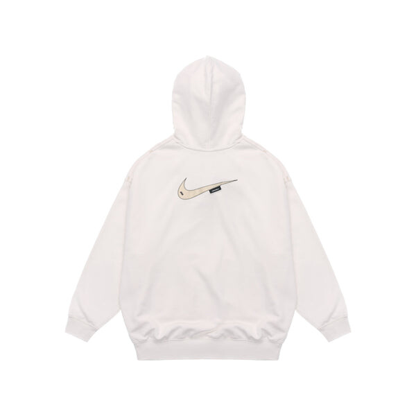 Свитер embroidered logo loose hoodie autumn white Nike, белый — фото 2