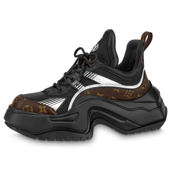 

Кроссовки archlight 2.0 platform sneakers 'black white with brown monogram' Louis Vuitton, черный