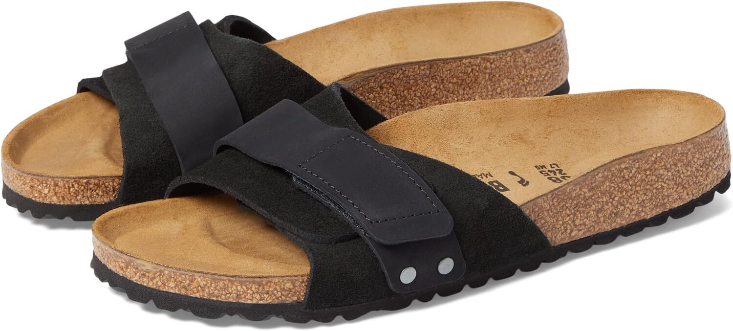 

Сандалии на плоской подошве Oita - Suede Birkenstock, черная замша