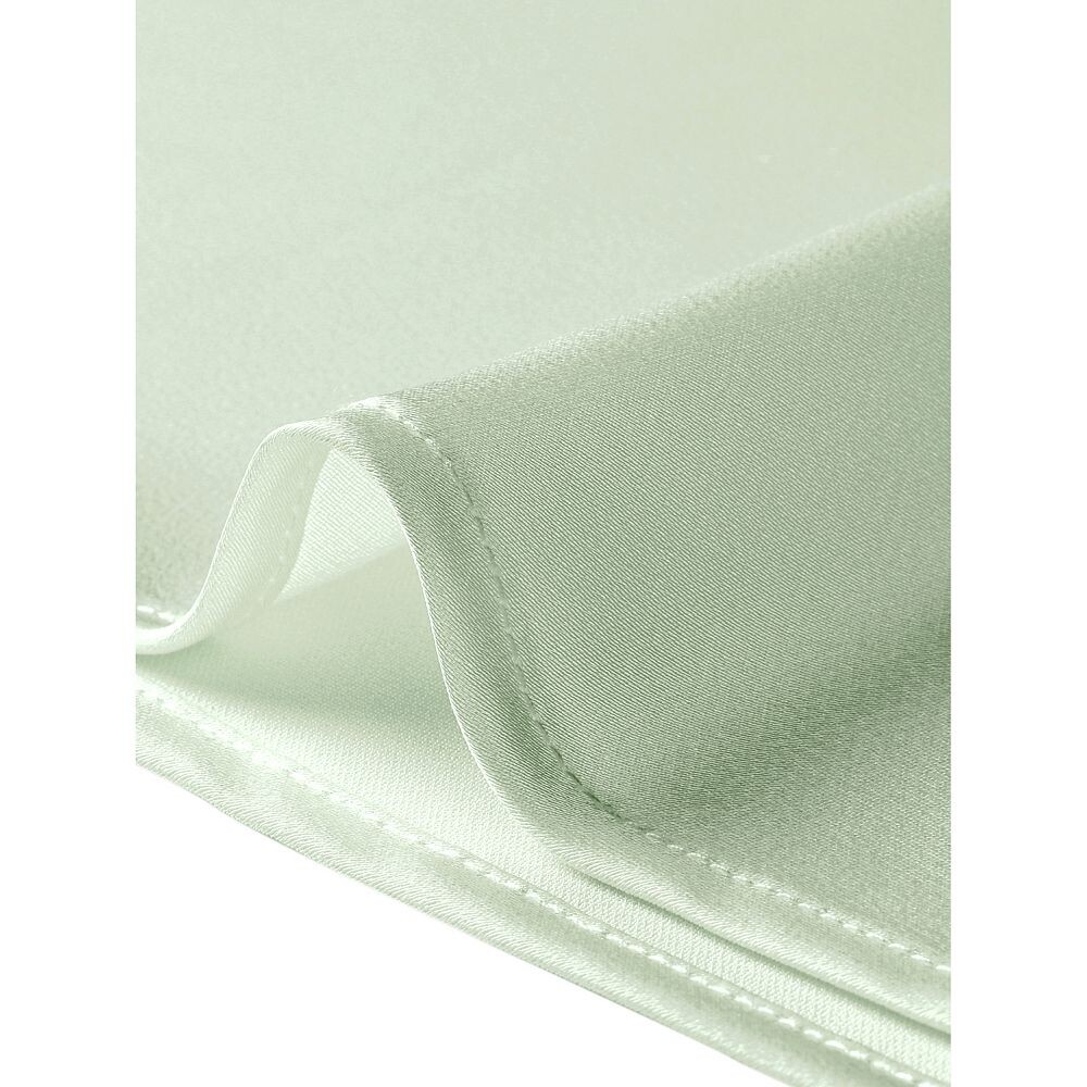 Атласный топ для женщин, нарядная повседневная блузка с воротником-хомутом и короткими рукавами ALLEGRA K, черный — фото 4