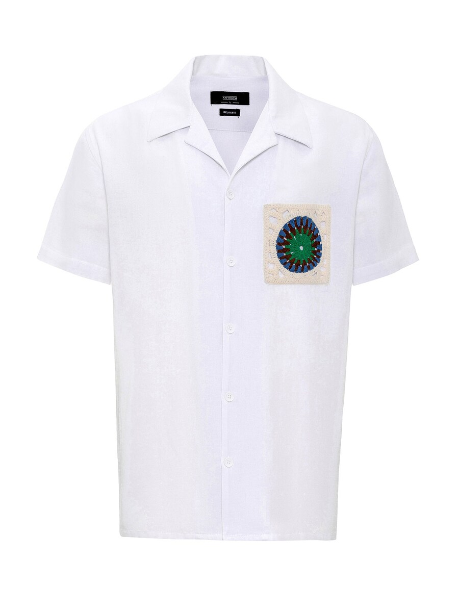 

Рубашка обычного кроя на пуговицах Antioch, цвет White/Wool white