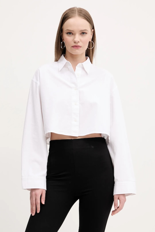 

Хлопковая рубашка Hugo Blue, белый