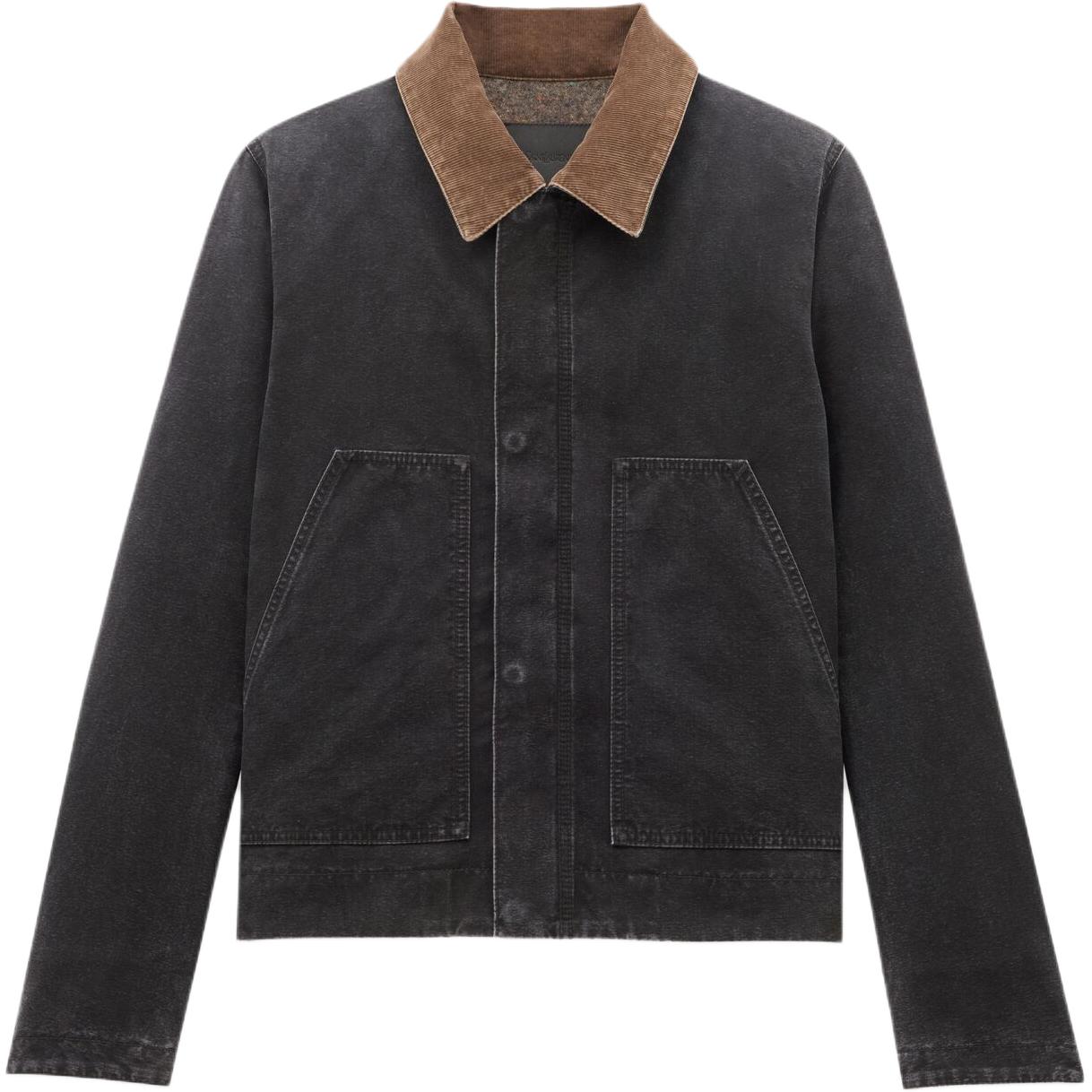 

Приталенная рабочая куртка на пуговицах с длинными рукавами SAINT LAURENT, Тёмно-чёрный, Черный, Приталенная рабочая куртка на пуговицах с длинными рукавами SAINT LAURENT, Тёмно-чёрный