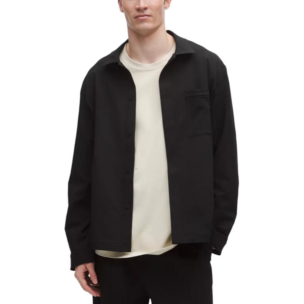 

Мужские пиджаки с лацканами, средней кроя, другие Lululemon, черный/blk