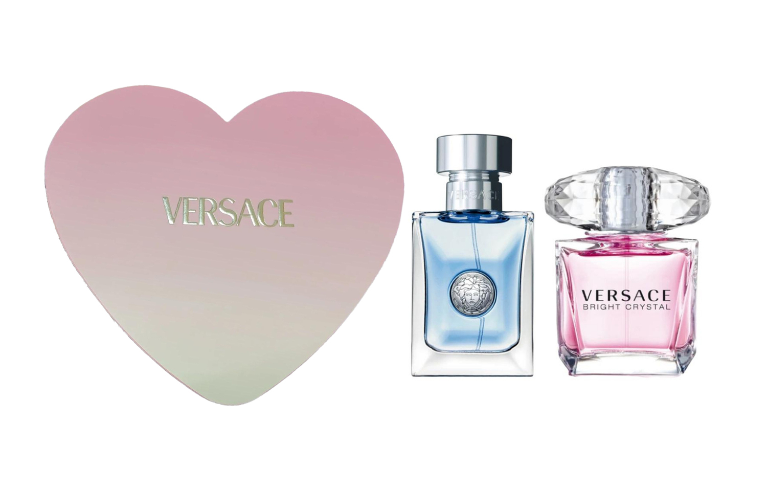 

VERSACE Набор парфюма Pink Radiance Crystal Diamond Eau De Toilette с ароматом цитруса и цветов апельсина 30мл+30мл