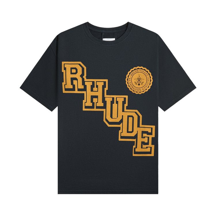 

Футболка Rhude Collegiate Crest Tee, Vintage Black