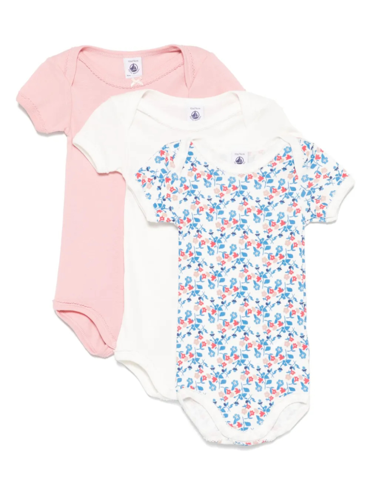 

Комплект из трех боди Petit Bateau, белый