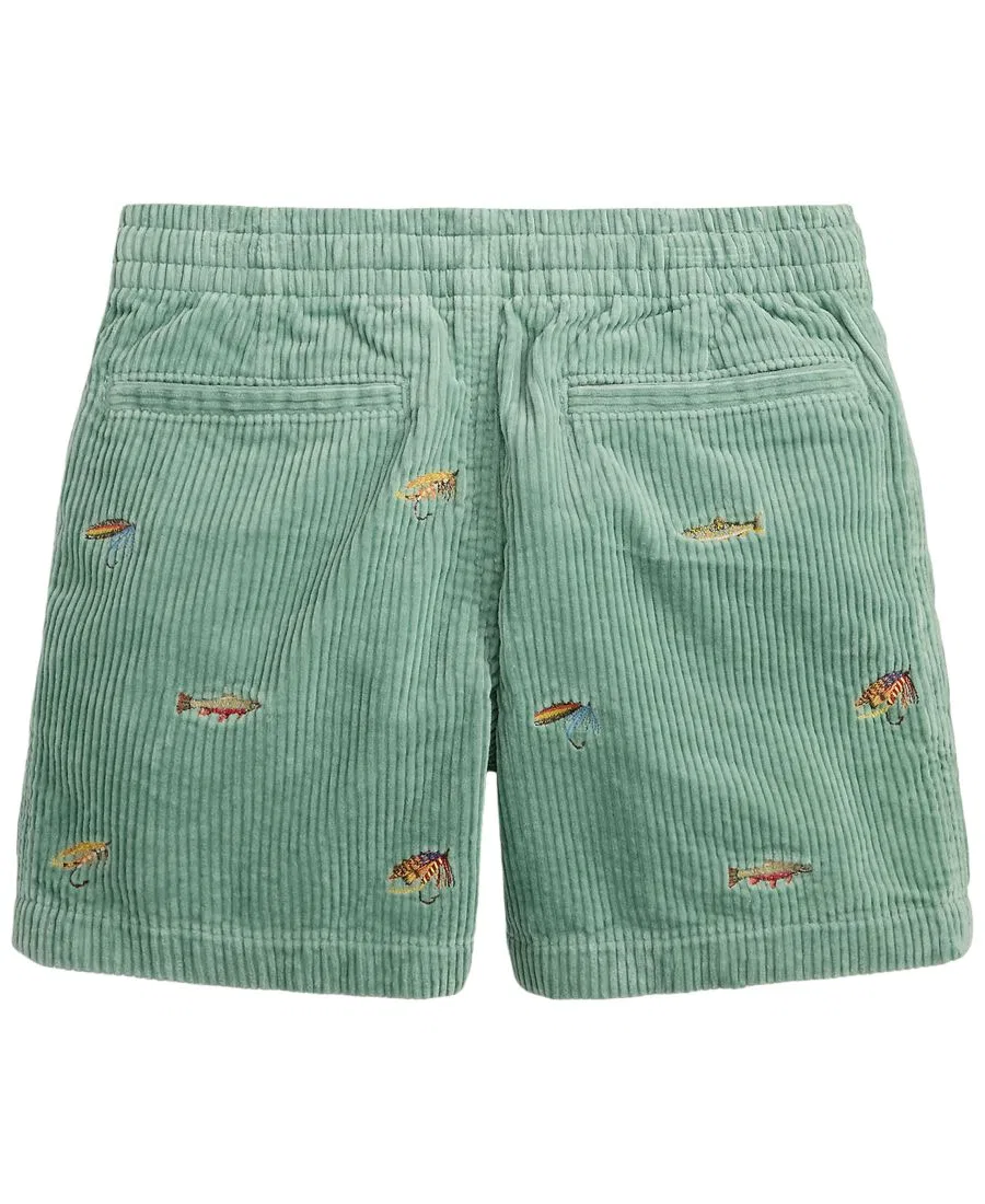 Детские вельветовые шорты Polo Prepster с вышивкой, размер 2T-7 Polo Ralph Lauren, мятный — фото 2