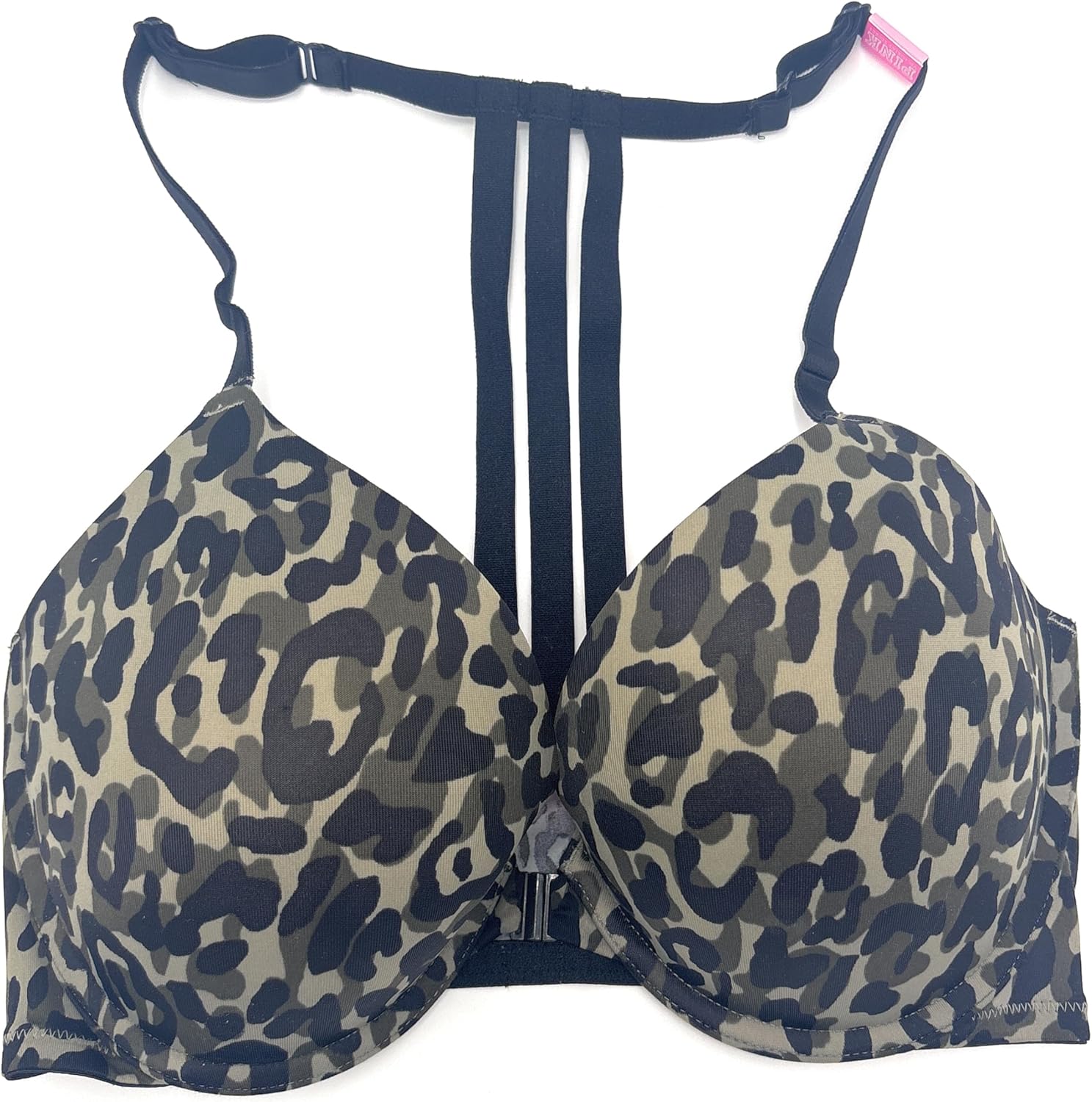 

Бюстгальтер-пуш-ап Victoria's Secret Pink Wear Everywhere, застежка спереди, Leo/Camo