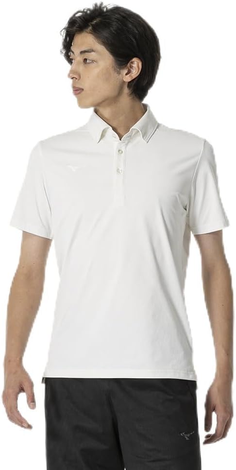 

Мужская тренировочная рубашка-поло MIZUNO Soft Dry, короткий рукав, влагоотводящая, быстросохнущая, защита от ультрафиолета UPF 50+, 32MAB083