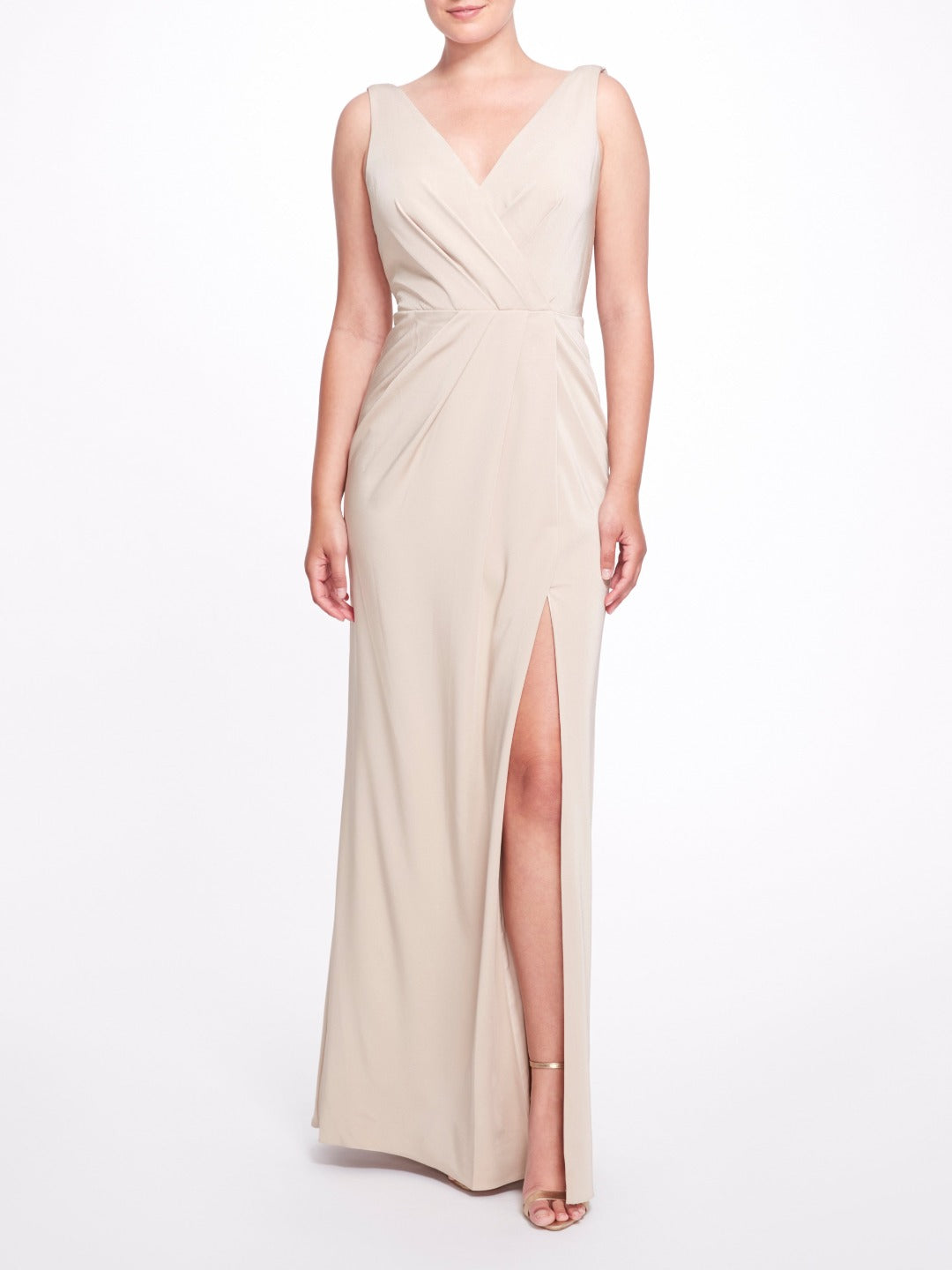 

Женское платье Marchesa Notte Bridesmaids, цвет champagne