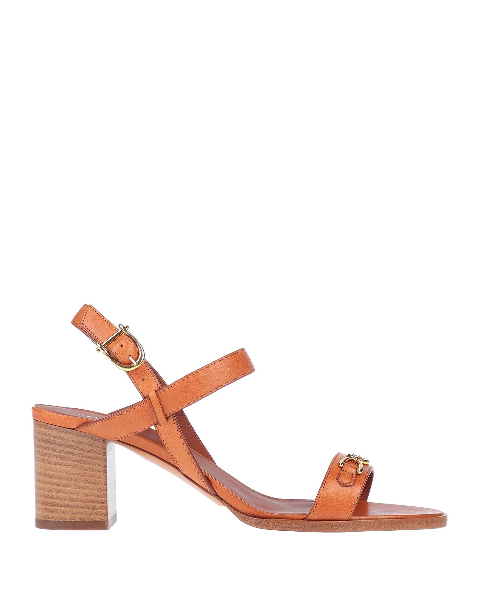Сандалии Celine, коричневый