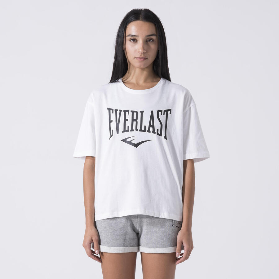

EVERLAST КУЛЬТОВАЯ ФУТБОЛКА С ЛОГОТИПОМ ИЗ БЕЛОГО ХЛОПКА