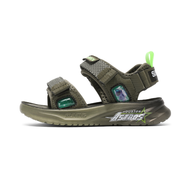 

Детские сандалии с низким верхом, нескользящие, износостойкие, дышащие SHIBU, зеленый