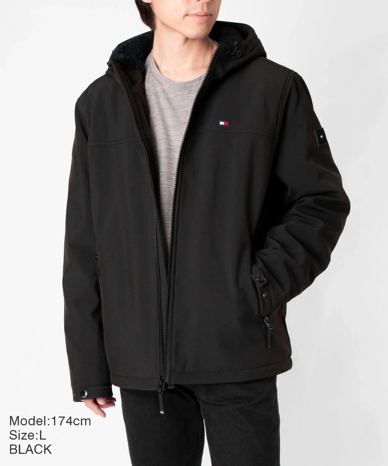 Куртка Tommy Hilfiger Filled Soft Shell, чёрный — фото 2