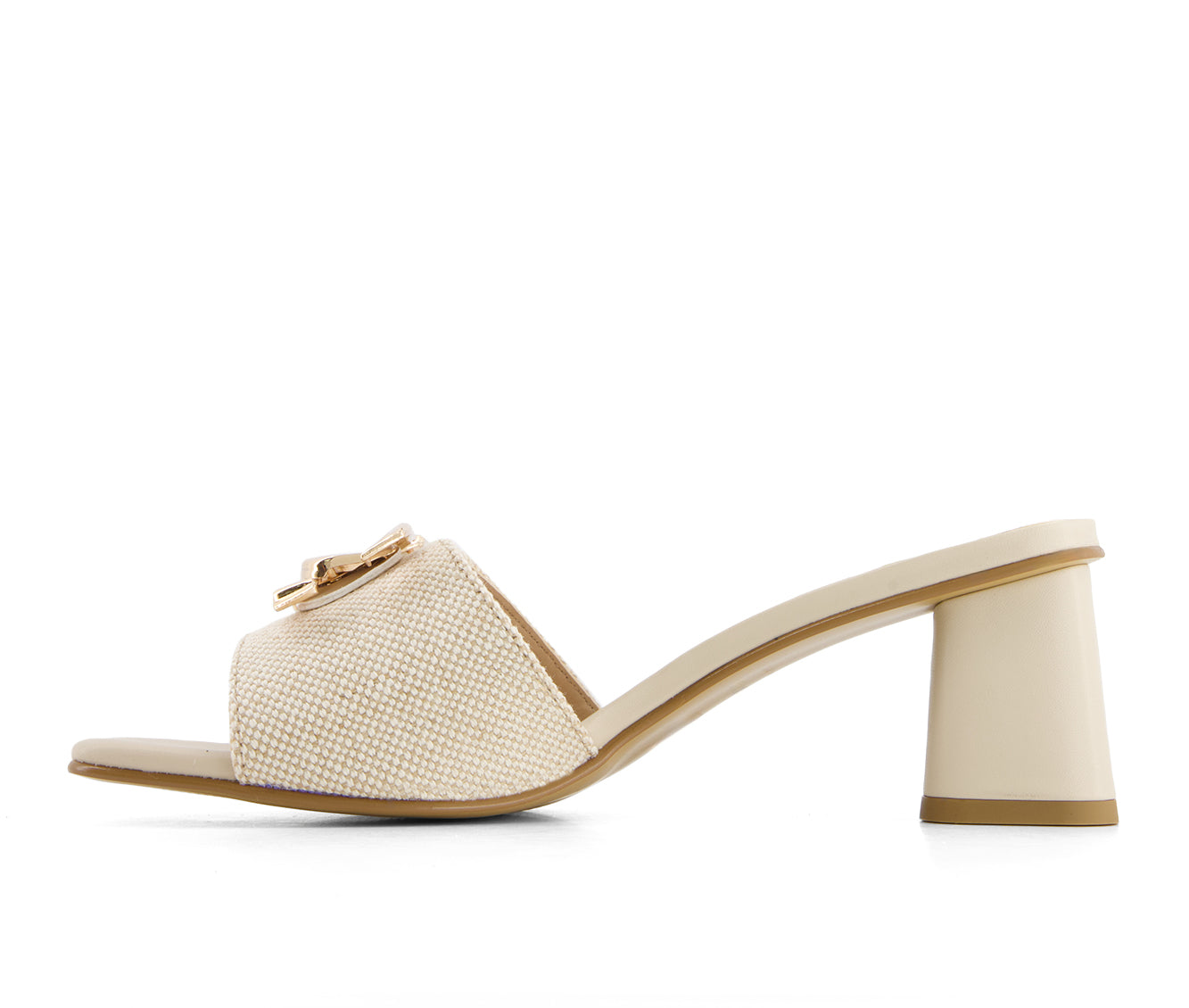Andrea Women's Slip on Heeled Sandals, бежевый — фото 3