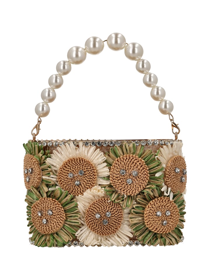 

Usha FESTIVAL Женская сумочка бежево-зеленого цвета