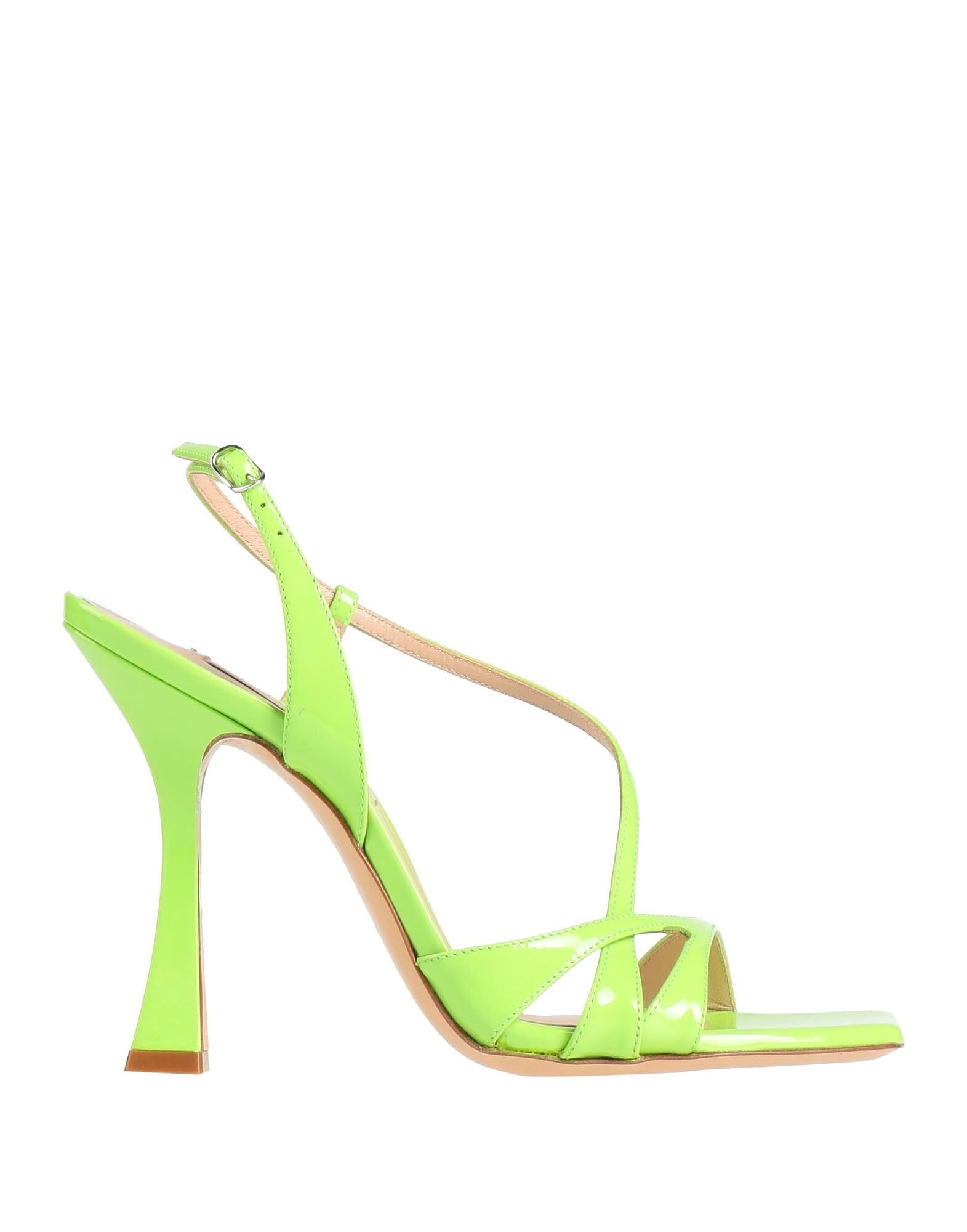 Сандалии Casadei, лаймовый