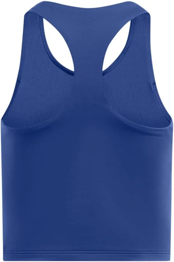 Топ-танк детский Under Armour Motion Crop Tank, Tech Blue / White — фото 2
