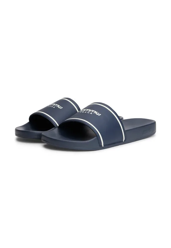 Шлепанцы с логотипом, горки для бассейна Tommy Jeans, Dark Night Navy — фото 2
