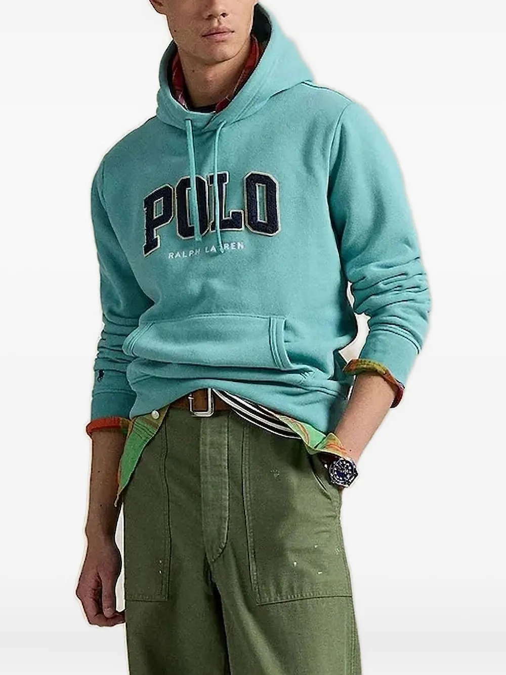 

Толстовка с логотипом-аппликацией POLO RALPH LAUREN, синий