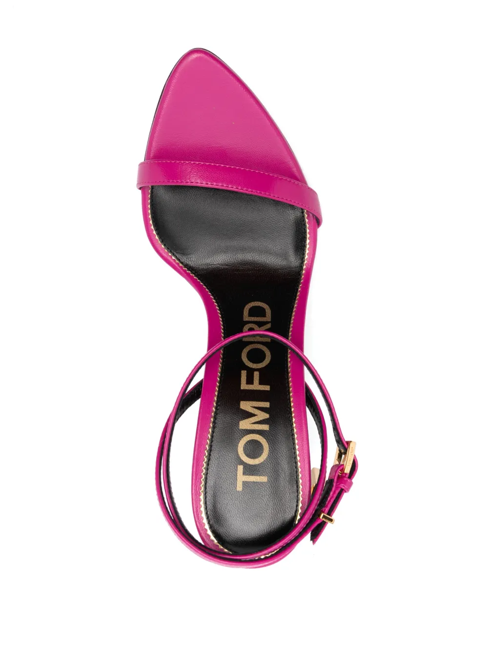 Босоножки Naked 95 с декоративным замком TOM FORD, розовый — фото 4
