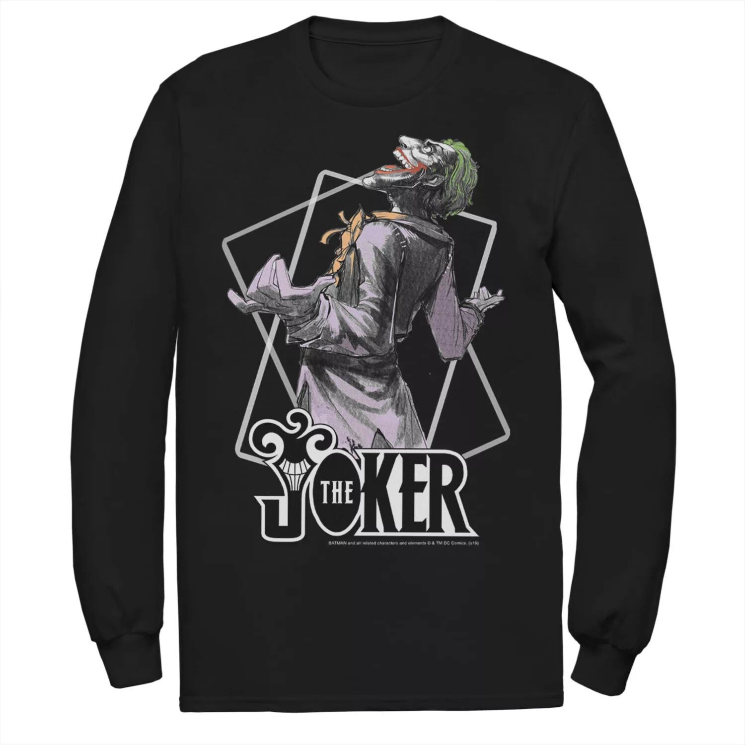 

Мужская футболка DC Comics The Joker Card Outline