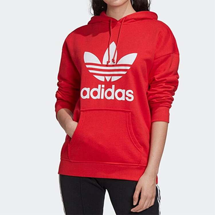 Толстовка женская красная Adidas Originals — фото 3
