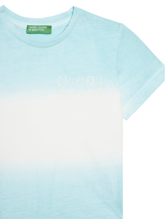 Футболка обычного кроя 3NPDG10J5 United Colors Of Benetton, синий — фото 3
