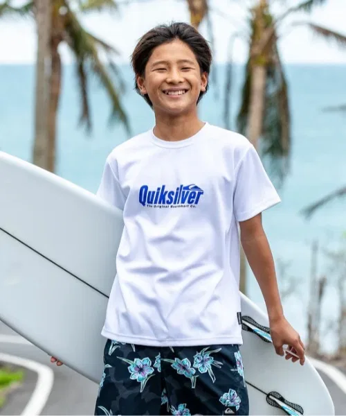 Рашгард детский с коротким рукавом Quiksilver REPLAY SS YOUTH, белый