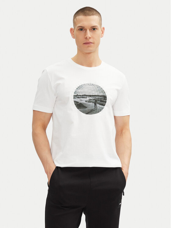 

Футболка обычного кроя Graphic Heritage 50537847 Boss, белый