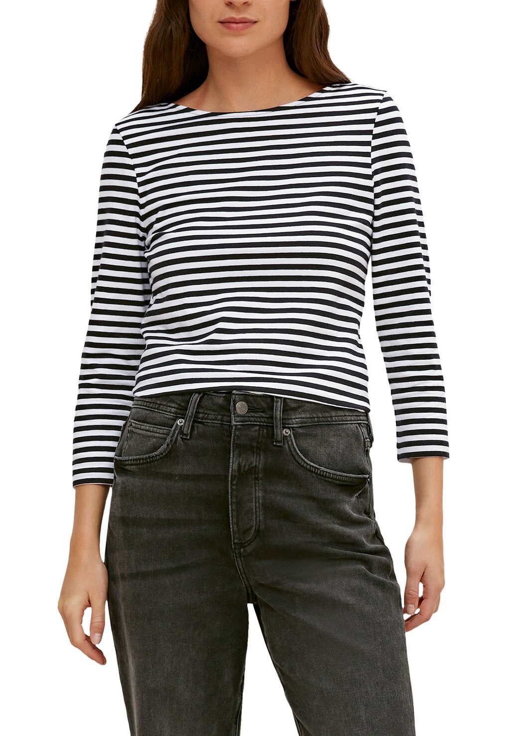 

Топ с длинными рукавами comma, черный