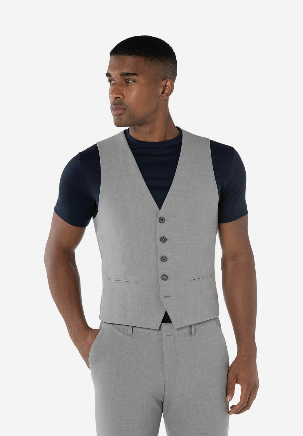 

Жилет SECCHIA - Suit waistcoat Benvenuto, светло-серый