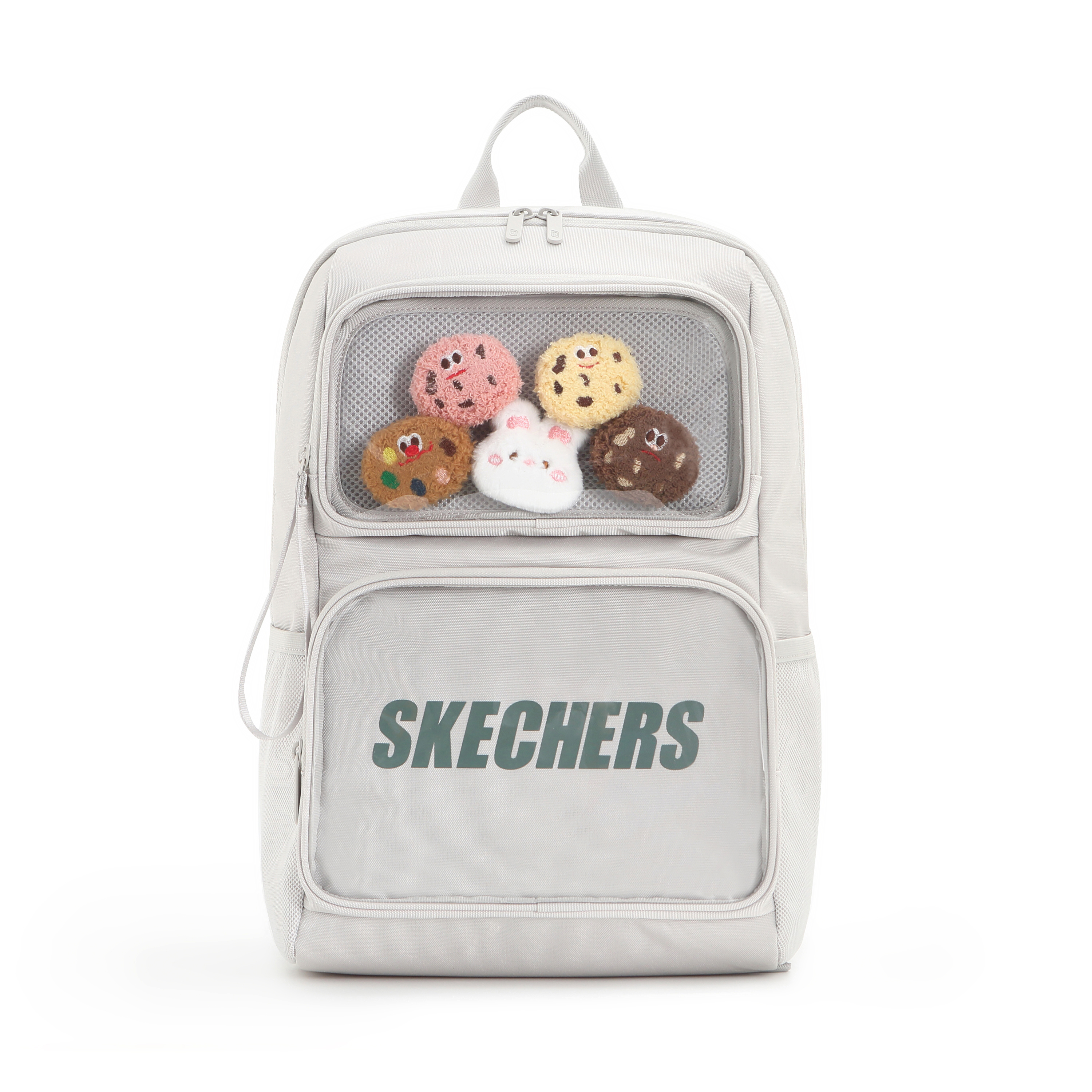 

Skechers Стильный минималистичный рюкзак унисекс лунно-серый, Lunar Gray+Bear Cake Doll