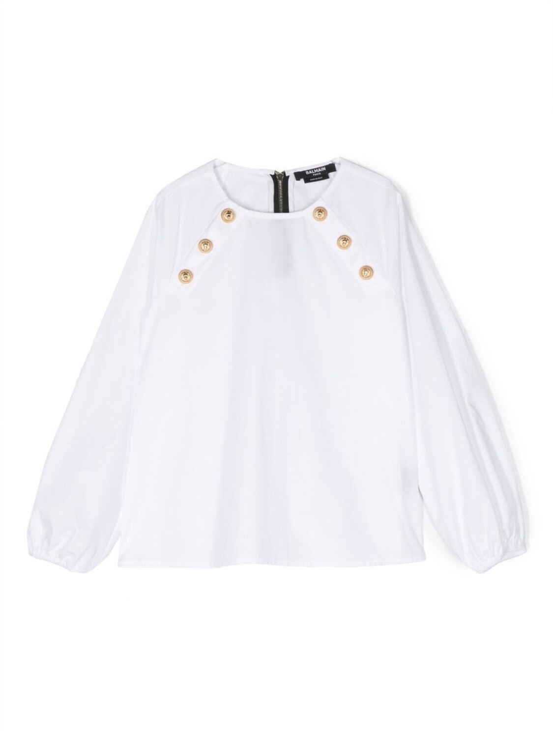 

Balmain Kids блузка с длинными рукавами, белый