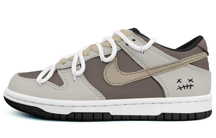 

Кроссовки Nike Dunk Skateboarding Shoes Men Low-top Khaki, коричневый