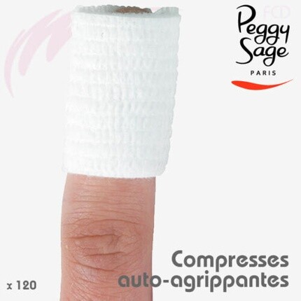 Компрессы Nail Care Disco 120 с автоконнекторами для искусственных ногтей, Peggy Sage