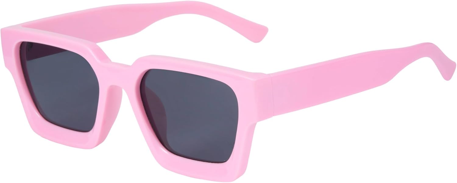 

Солнцезащитные очки Cyxus в квадратной массивной оправе для женщин и мужчин, не спутываются, в стиле ретро 90-х, с защитой UV400, артикул 1252, Frame:pink+lens:black-grey