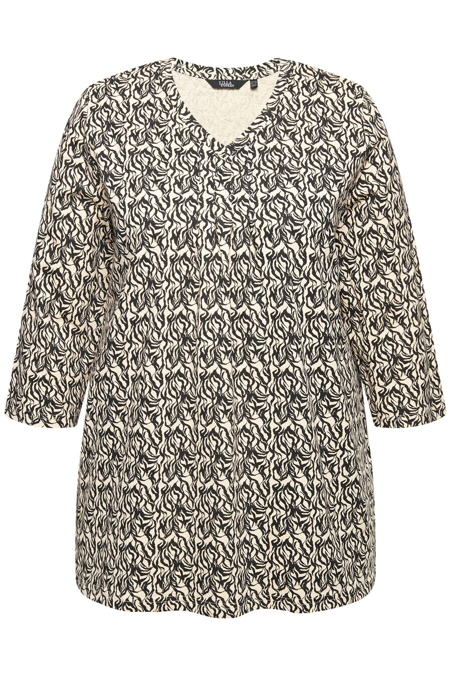 

Топ Ulla Popken Shirt, цвет beige/black