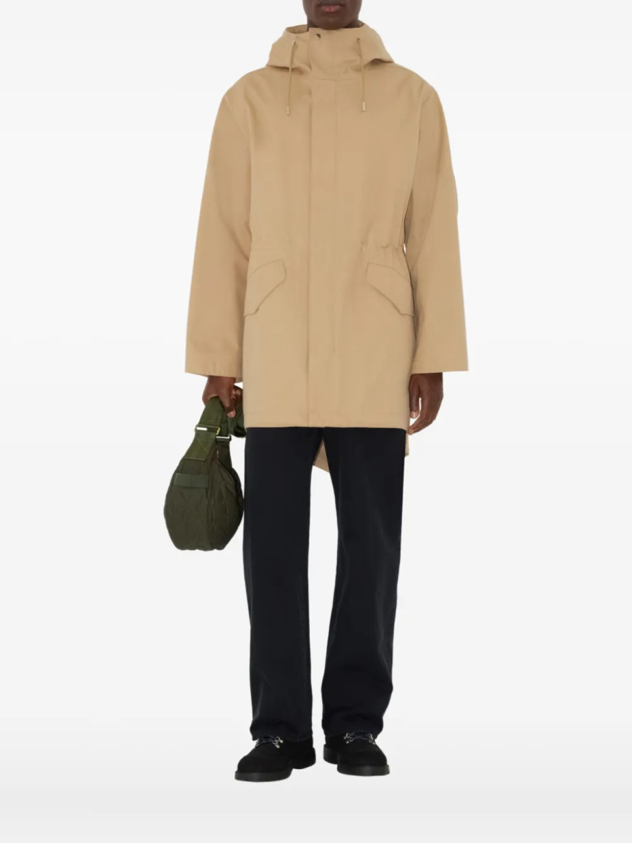 

Burberry габардиновая парка, нейтральный