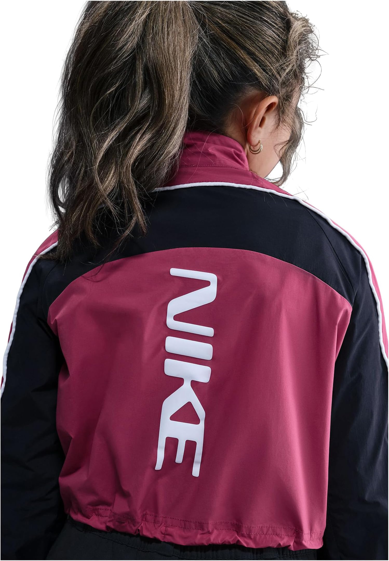 Куртка Nike Kids Sportswear Track Jacket, цвет Sweet Beet/Black/White — фото 4